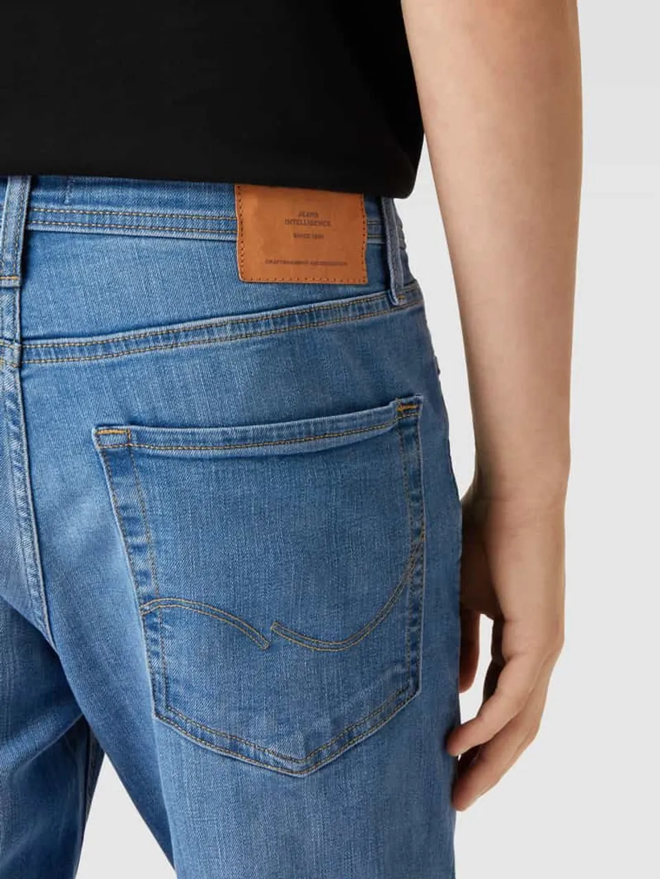 Jack & Jones Jeans mit 5-Pocket-Design Modell 'Tim' in Jeansblau