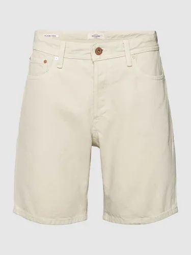 Jack & Jones Jeansshorts mit Label-Patch Modell 'CHRIS' in Offwhite