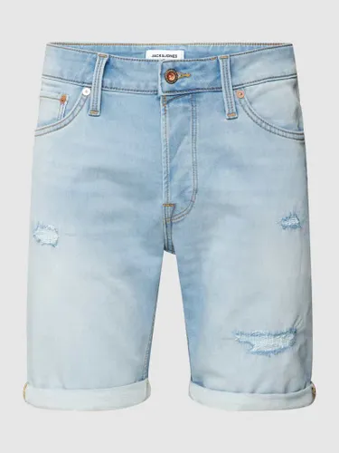 Jack & Jones Jeansshorts mit Label-Patch Modell 'RICK' in Jeans