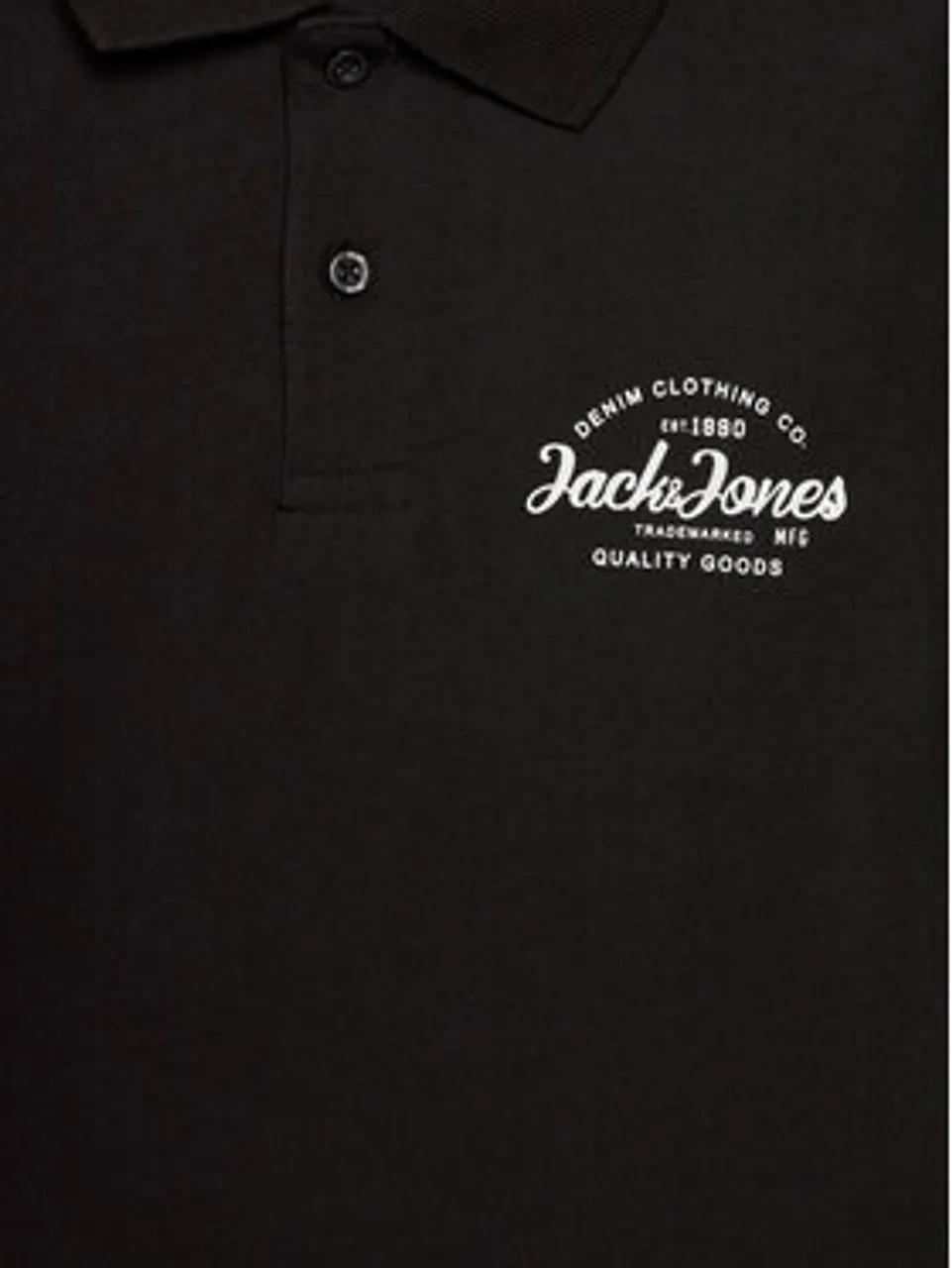 Jack&Jones Junior Polohemd Forest 12249749 Schwarz Standard Fit