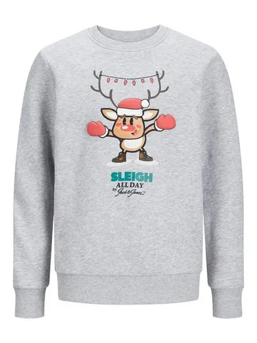 Jack & Jones Junior Sweatshirt JORXMAS CREW NECK SWEAT XMAS JNR mit Weihnachts-Motiv