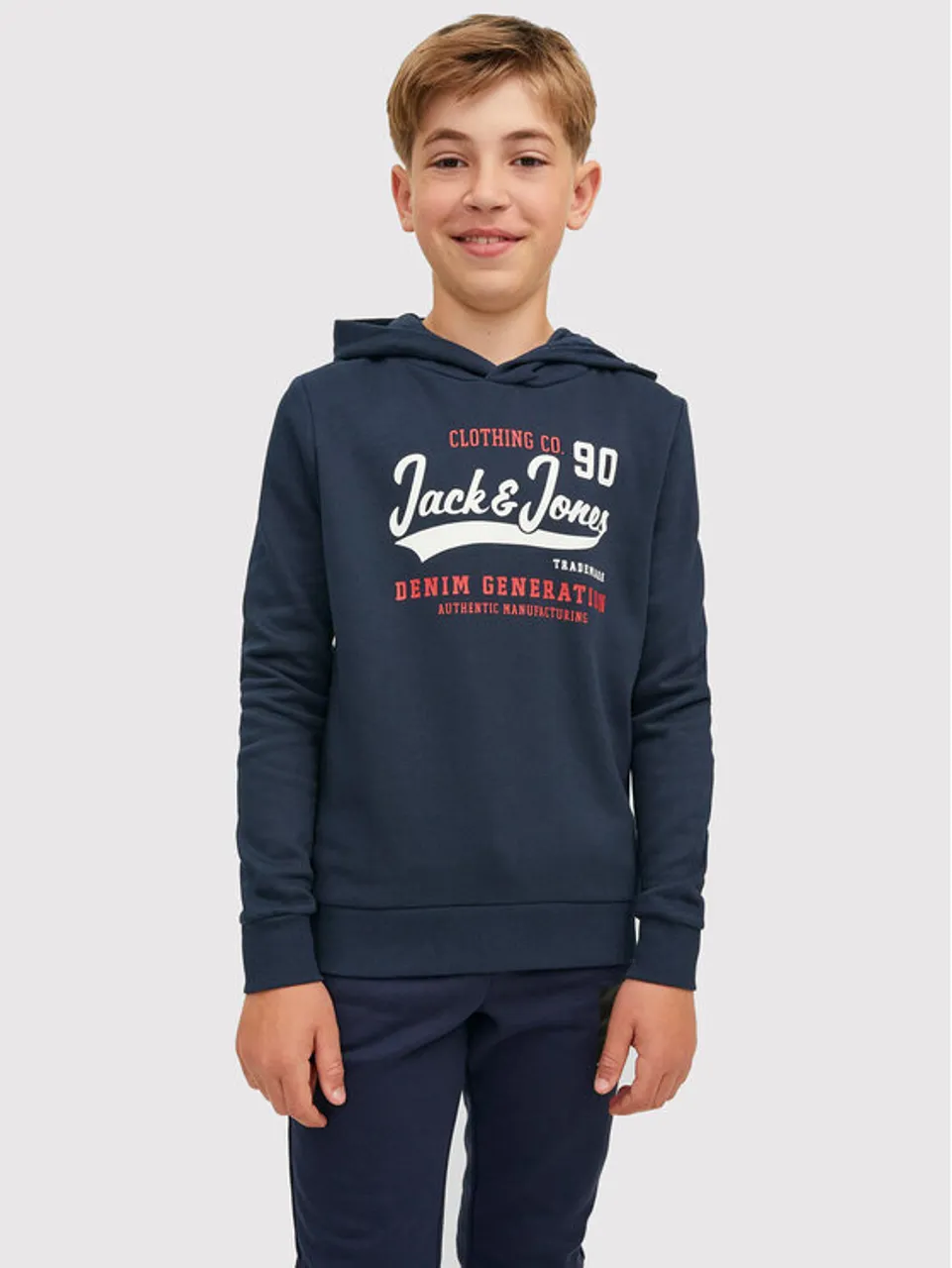 Jack&Jones Junior Sweatshirt Logo 12212287 Dunkelblau Regular Fit