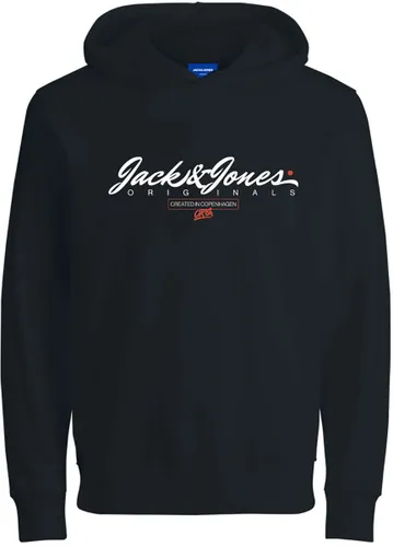 Jack & Jones Junior Symbol Hood Kapuzenpullover schwarz in 140