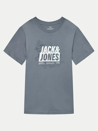 Jack&Jones Junior T-Shirt Map Summer 12257988 Blau Regular Fit