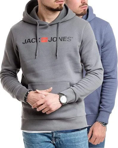 Jack & Jones Kapuzensweatshirt (Spar Set, 2er Pack) Doppelpack Hoodie mit Printdruck