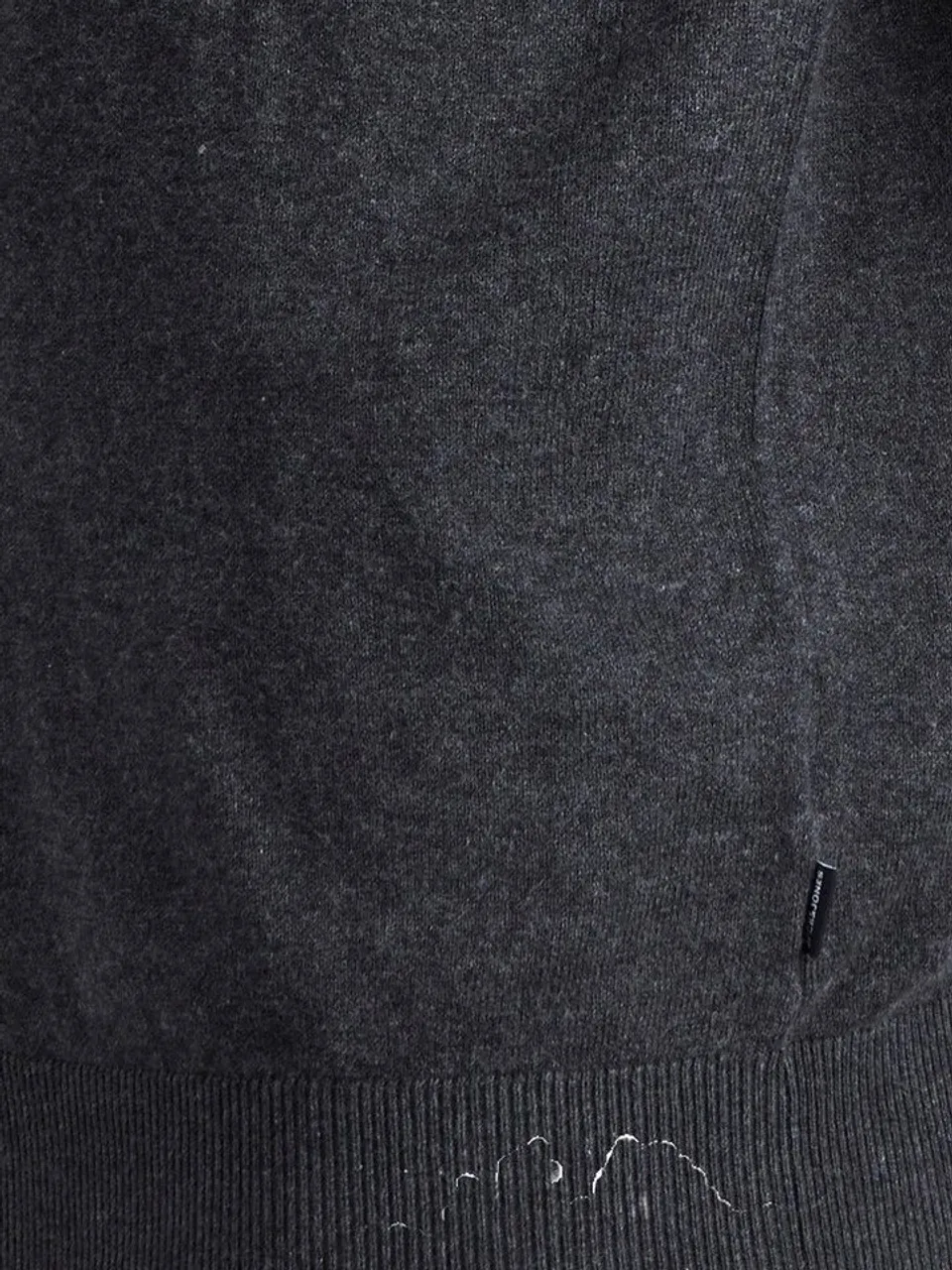 Jack & Jones Longsleeve Dünner Langarm Strickpullover Rundhals Basic Sweater JJEEMIL 4295 in Dunkelgrau