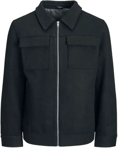 Jack & Jones Morrison Wool Jacket Übergangsjacke schwarz in L