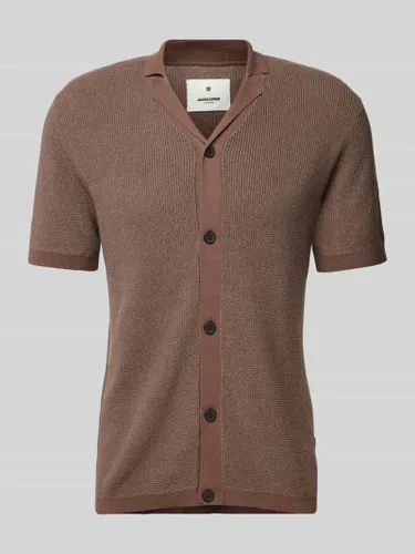Jack & Jones Premium Freizeithemd mit Reverskragen Modell 'CONRAD' in Dunkelbraun