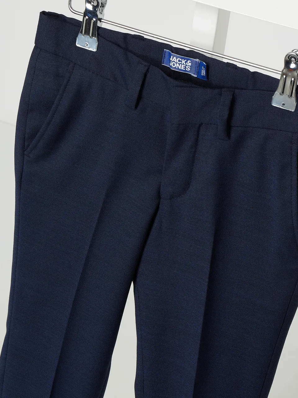 Jack & Jones Regular Fit Anzughose mit Woll-Anteil Modell 'Solaris' in Marineblau
