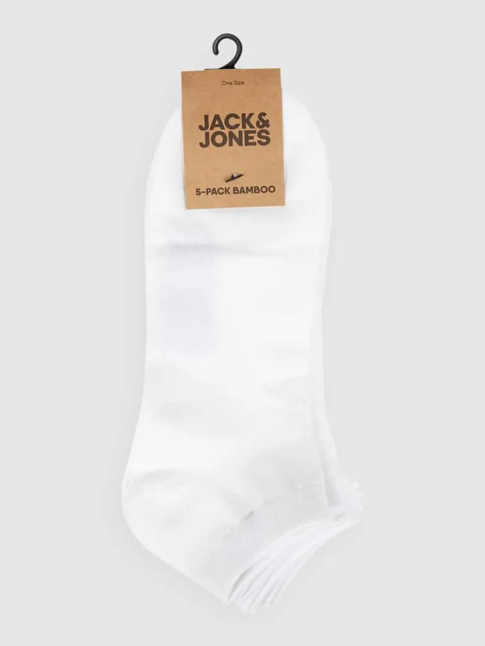 Jack & Jones Sneakersocken im 5er-Pack in Weiss