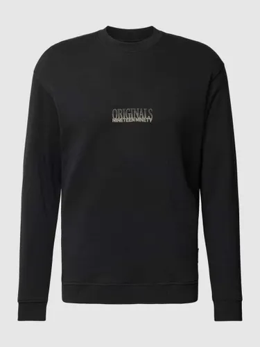 Jack & Jones Sweatshirt mit Rundhalsausschnitt Modell 'SHADOW' in Black