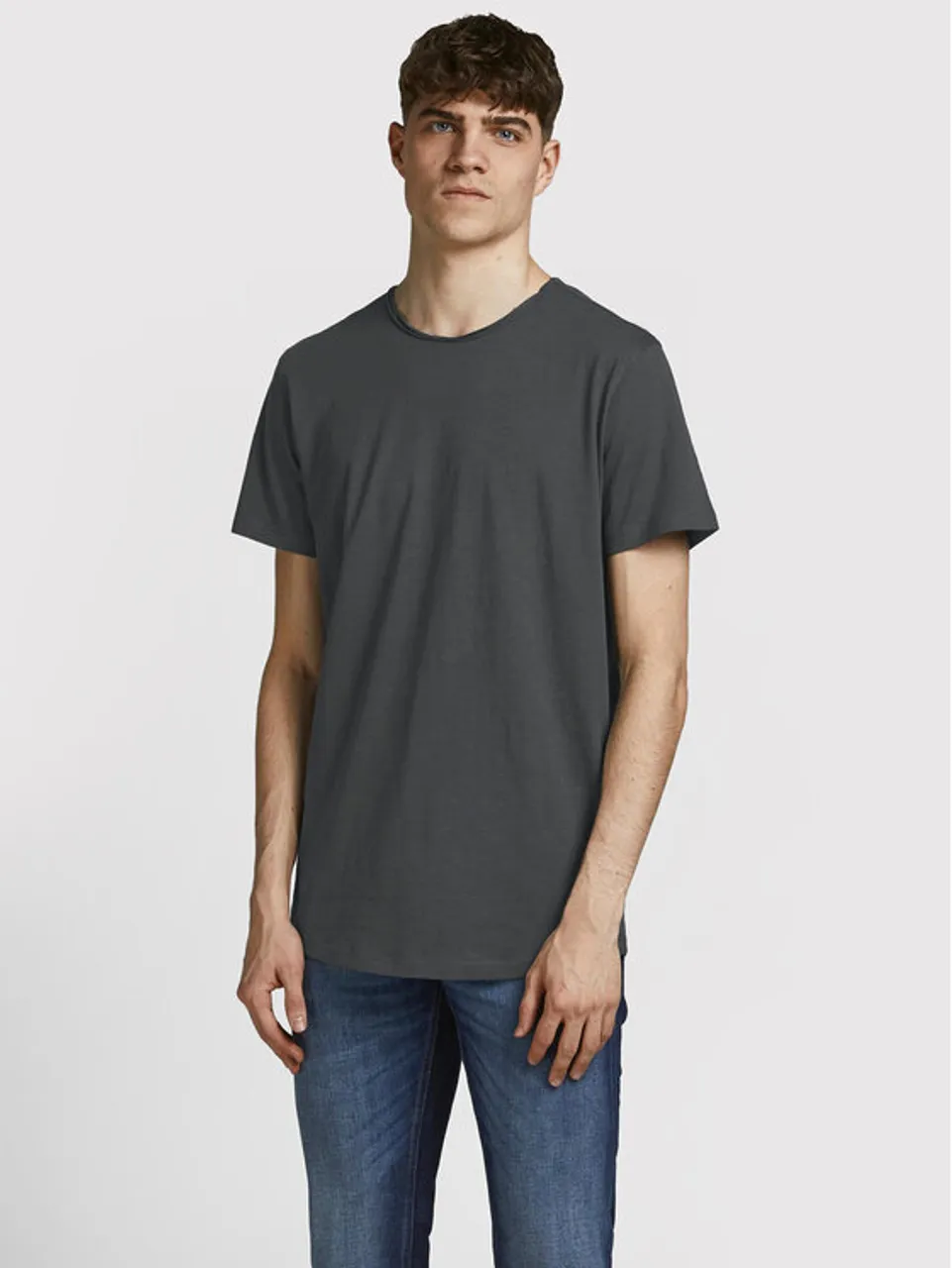 Jack&Jones T-Shirt Basher 12182498 Grau Regular Fit