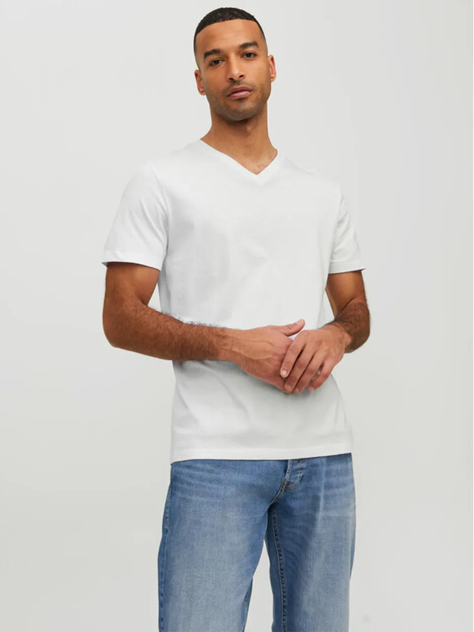 Jack&Jones T-Shirt Basic 12156102 Weiß Standard Fit