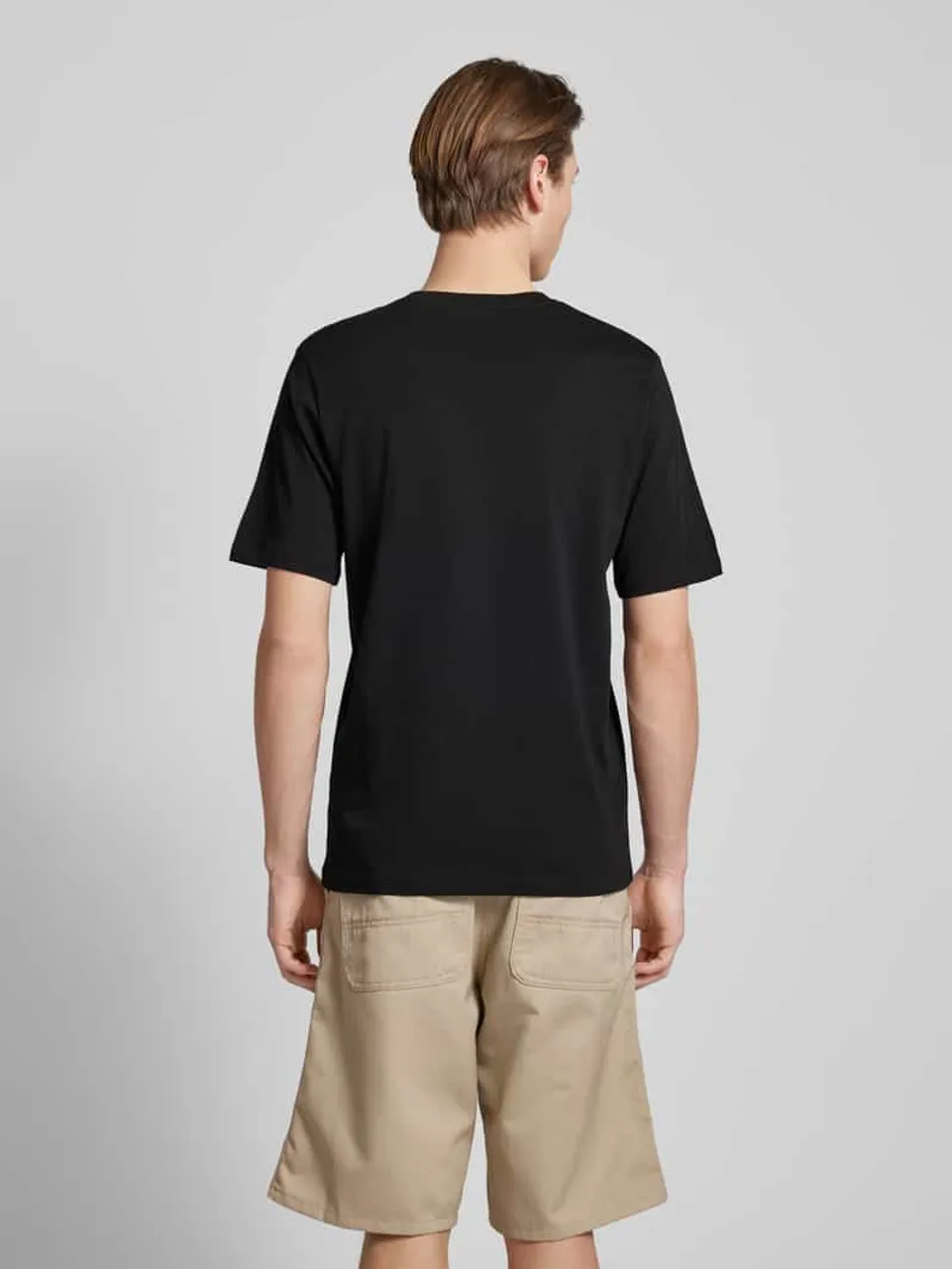 Jack & Jones T-Shirt mit Label-Print Modell 'CORP' in Black