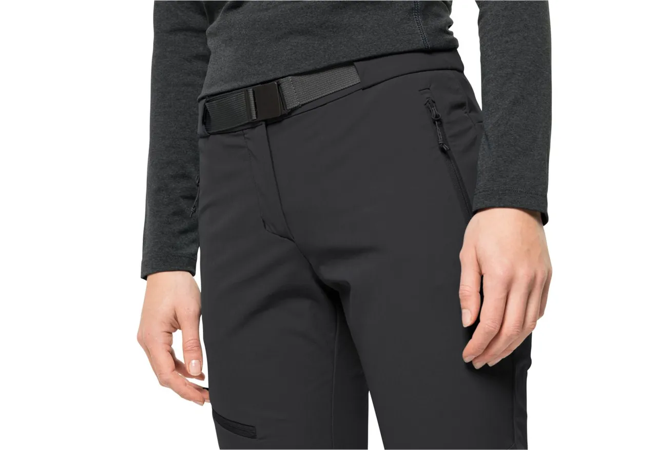 Jack Wolfskin Outdoorhose HOLDSTEIG PANTS W hoch atmungsaktive, robuste und elastische Softshellhose