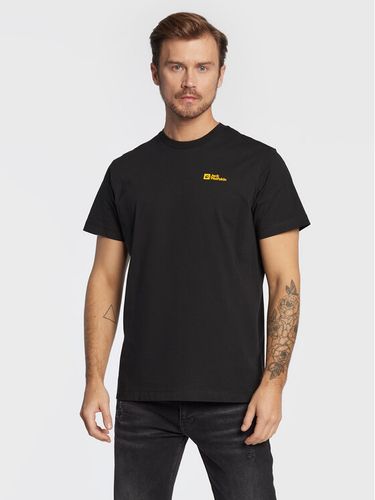 Jack Wolfskin T-Shirt Essential 1808382 Schwarz Regular Fit