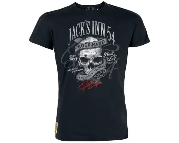 JACK'S INN 54 Kurzarmshirt Built to Last T-Shirt (1-tlg)