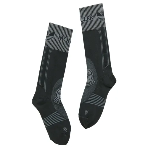 Jacquard-Ripp-Logo-Socken Moncler