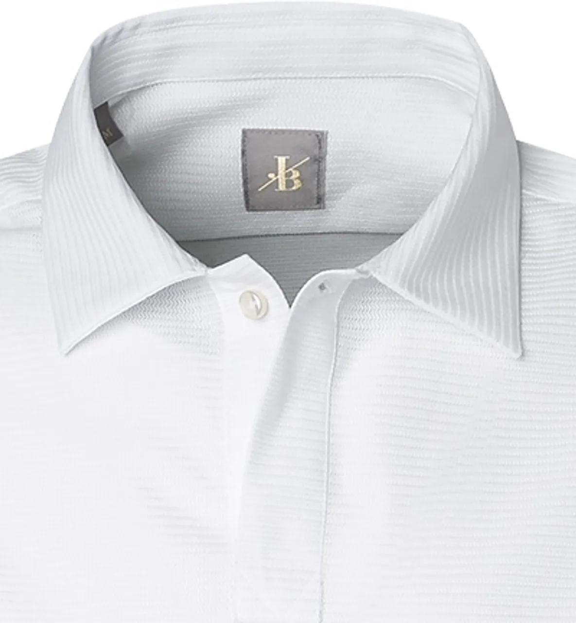 Jacques Britt Herren Polo-Shirt weiß Baumwolle