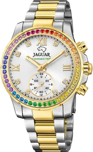 Jaguar Chronograph Connected, J982/4, Armbanduhr, Damenuhr, Saphirglas, Stoppfunktion, Swiss Made