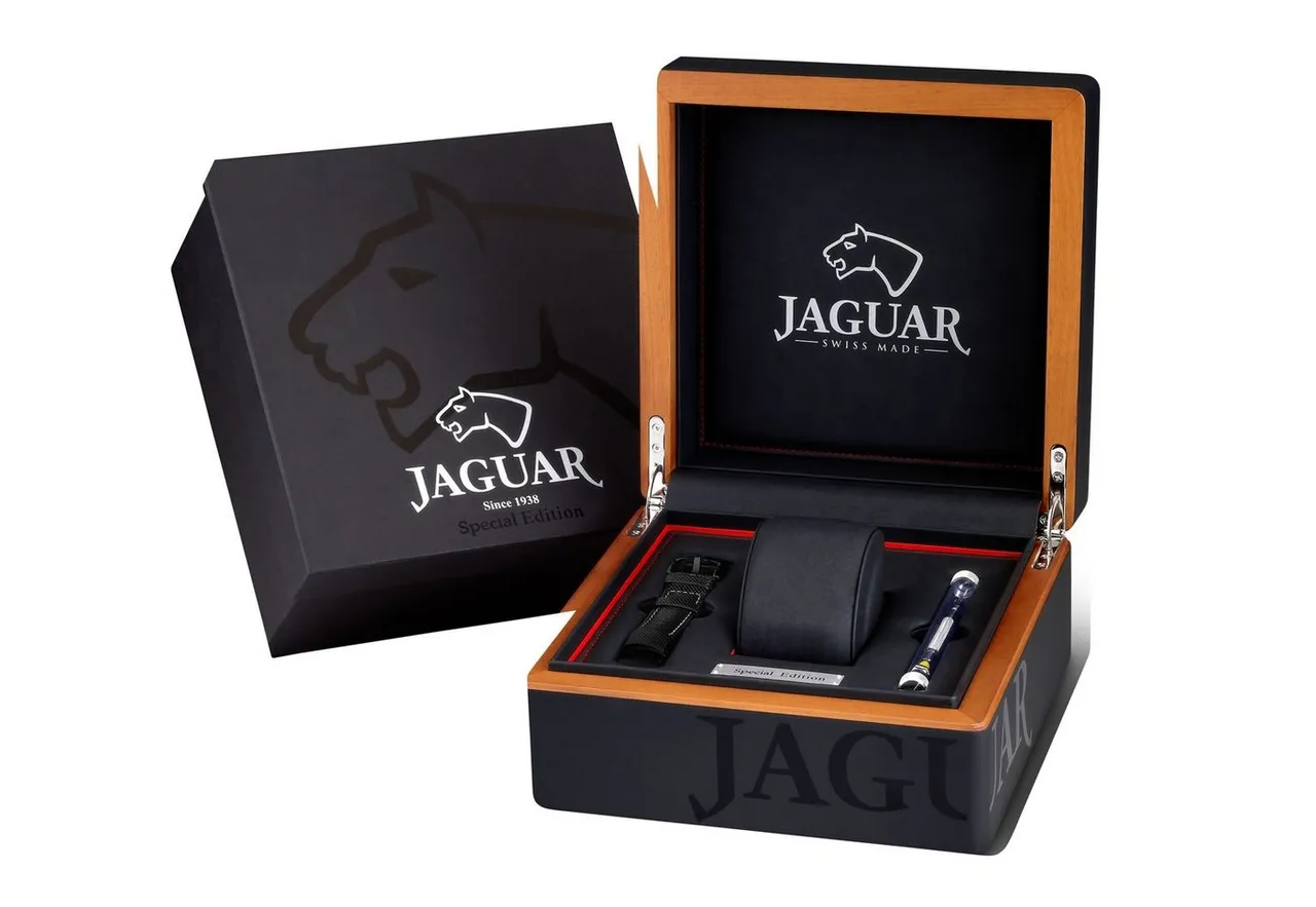 Jaguar Chronograph J691/1, (Set, 3-tlg), Armbanduhr, Quarzuhr, Herrenuhr, Sonder Edition, Swiss Made
