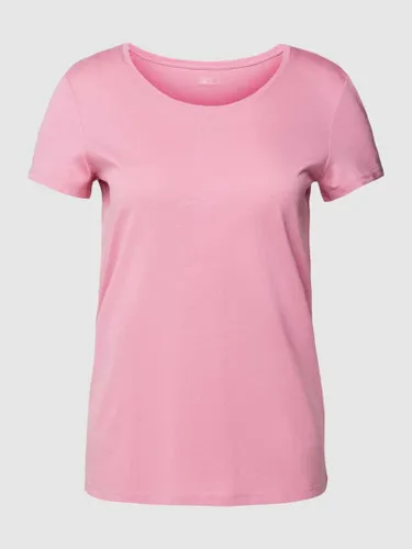 Jake*s Casual T-Shirt mit U-Ausschnitt in Rosa