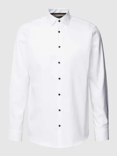 Jake*s Regular Fit Business-Hemd mit Kentkragen in Weiss