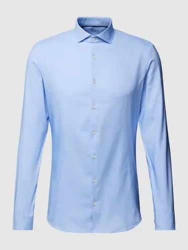 Jake*s Super Slim Fit Business-Hemd mit Haifischkragen in Bleu