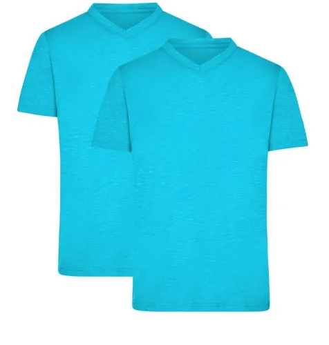 James & Nicholson T-Shirt Doppelpack Herren Funktions T-Shirt für Freizeit und Sport JN750 (Doppelpack, 2 Stück) Atmungsaktiv, feuchtigkeitsregulieren...