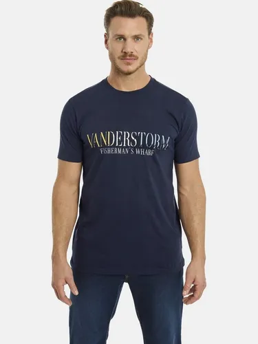 Jan Vanderstorm T-Shirt BERGTHOR mit großem Schriftzug-Aufdruck