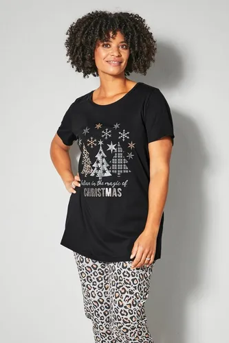 Janet & Joyce Rundhalsshirt T-Shirt Relaxed Fit Weihnachts-Motiv Rundhals