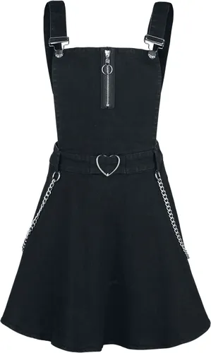 Jawbreaker Love Me Right Dungeree Style Dress Kurzes Kleid schwarz in L