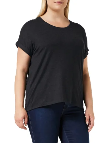 JDY Damen Einfarbiges T-Shirt | Basic Rundhals Ausschnitt