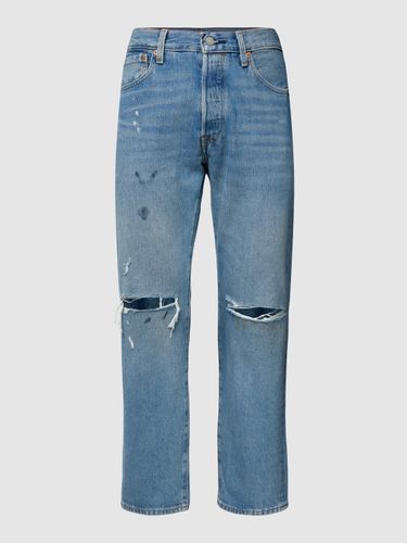 Jeans mit Label-Patch Modell 'CROP'