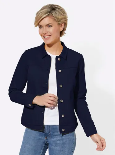 Jeansblazer CASUAL LOOKS "Jeans-Jacke" Gr. 50, blau (marine) Damen Blazer