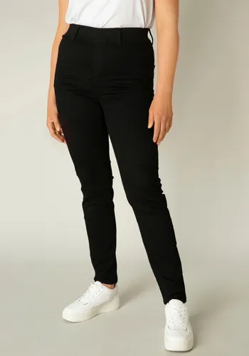 Jeansjeggings BASE LEVEL CURVY "Tessa" Gr. 46, Länge 30, schwarz (black denim) Damen Jeans Jeansleggings