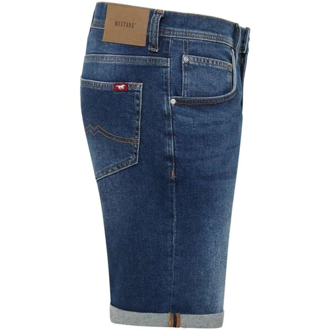 Jeansshorts MUSTANG "Style Chicago Shorts Z" Gr. 31, Normalgrößen, blau (blue used) Herren Jeans Shorts
