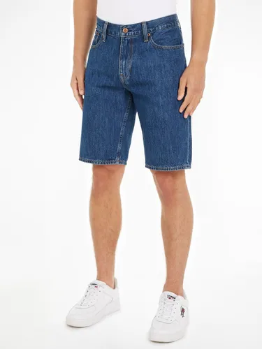Jeansshorts TOMMY JEANS "RYAN SHORT" Gr. 32, N-Gr, blau (denim dark) Herren Jeans Shorts
