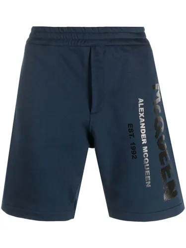 Jersey-Shorts mit Logo-Print