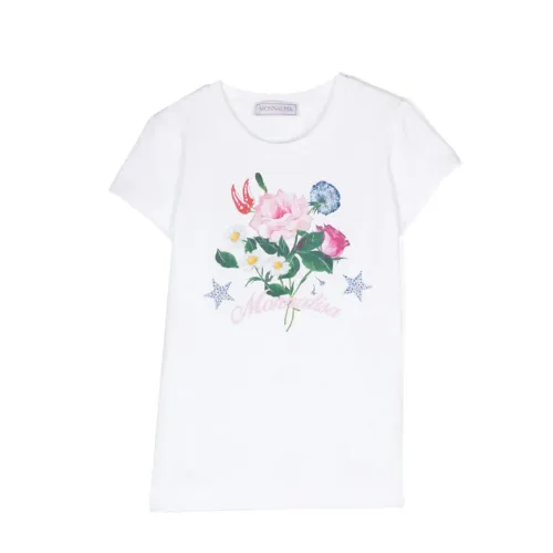 Jersey T-Shirt Bouquet Monnalisa