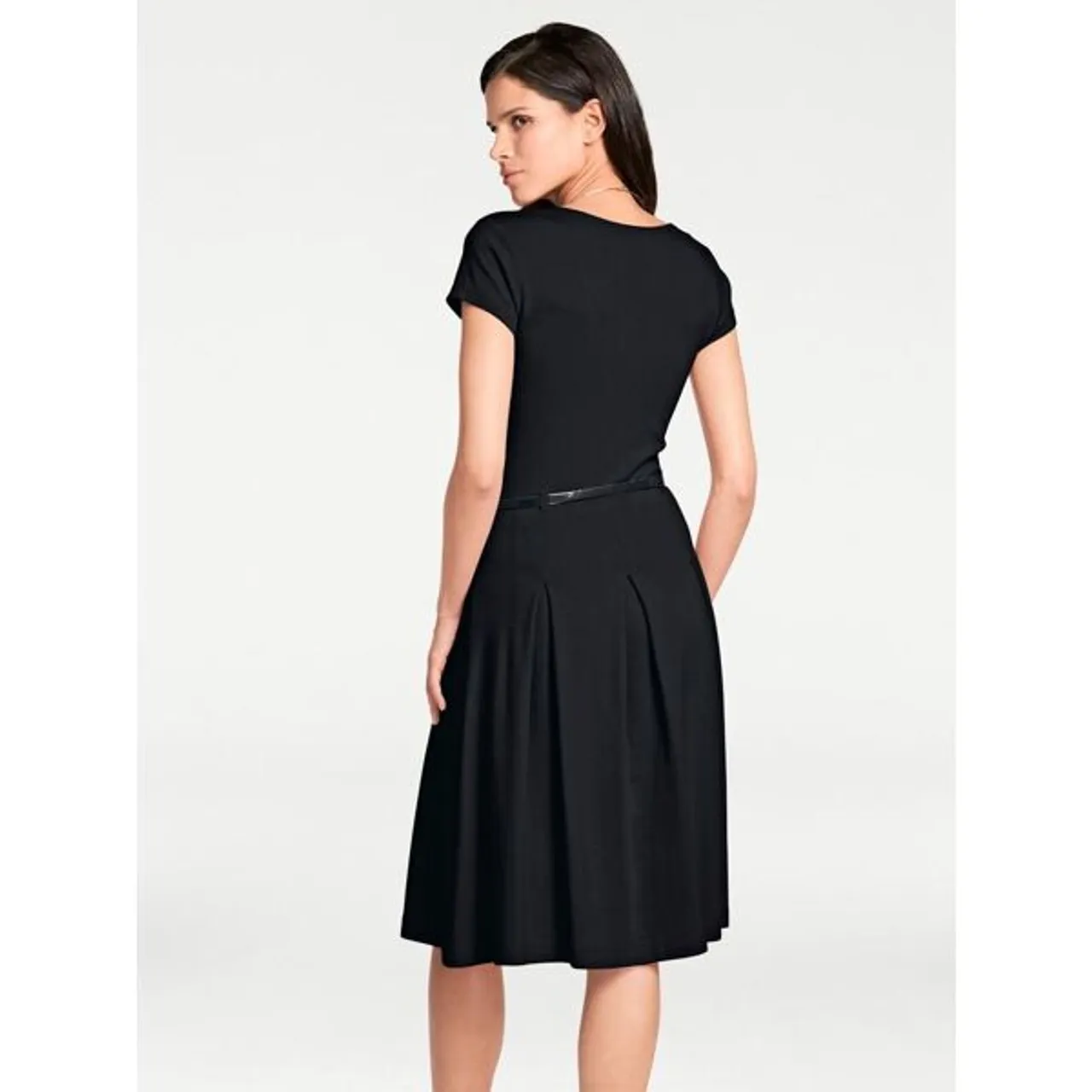 Jerseykleid HEINE "Jersey-Kleid" Gr. 44, Normalgrößen, schwarz Damen Kleider Freizeitkleider