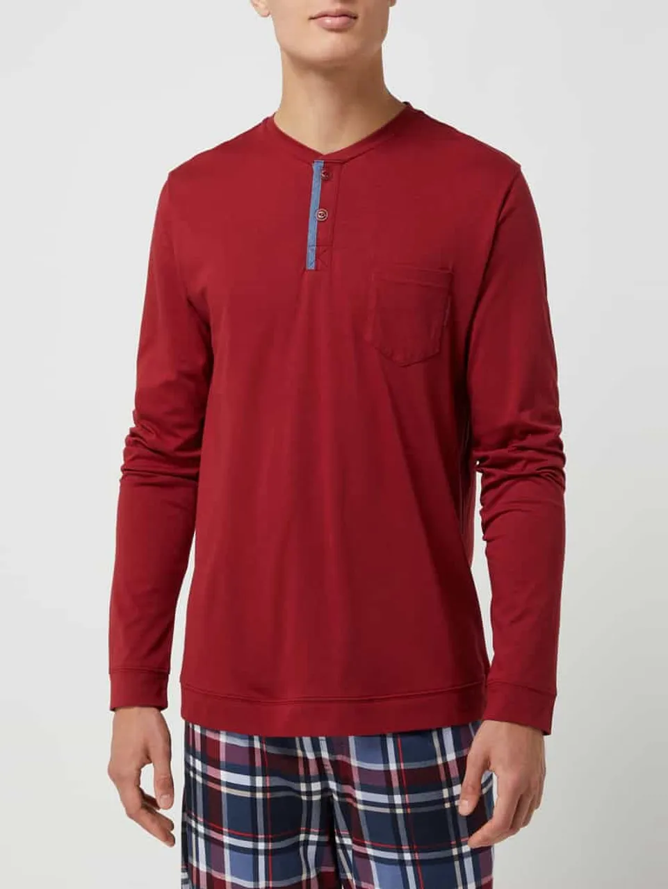 Jockey Pyjama-Oberteil mit Modal-Anteil in Rot