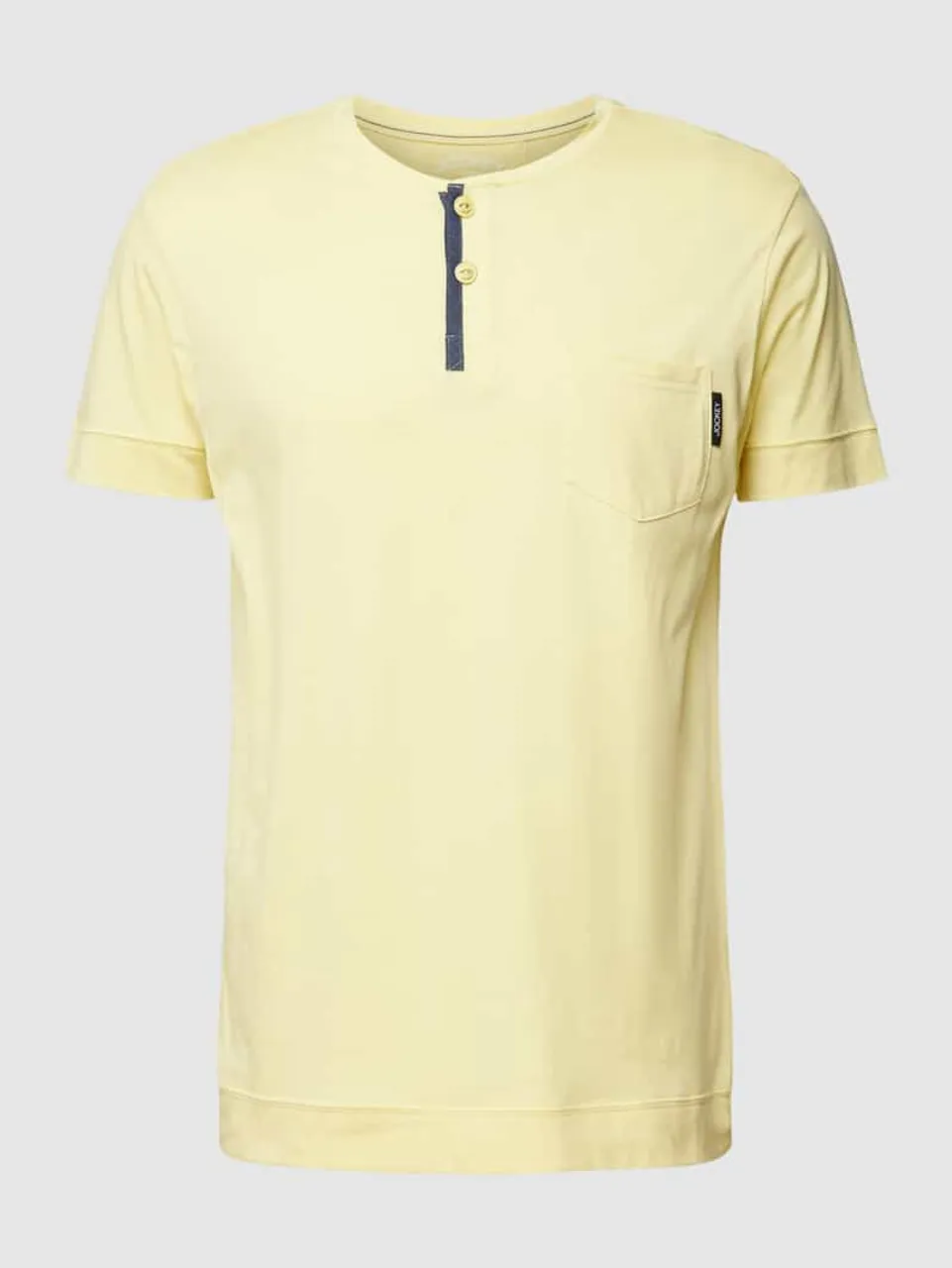 Jockey T-Shirt mit Brusttasche Modell 'Night & Day' in Gelb