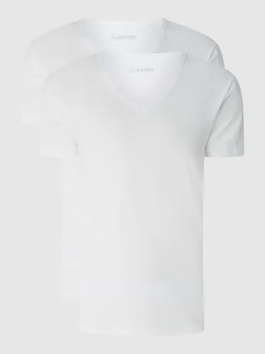 Jockey T-Shirt mit V-Ausschnitt im 2er-Pack in Weiss