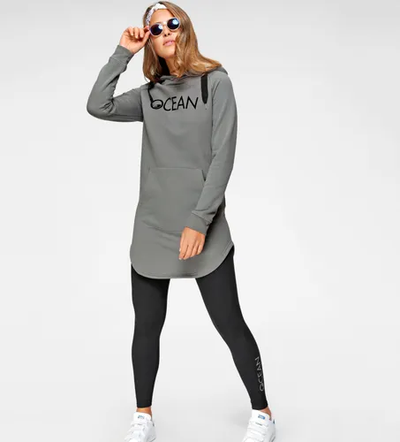 Jogginganzug OCEAN SPORTSWEAR "Essentials Joggingsuit" Gr. 48, grau (grau, schwarz) Damen Sportanzüge Trainingsanzüge