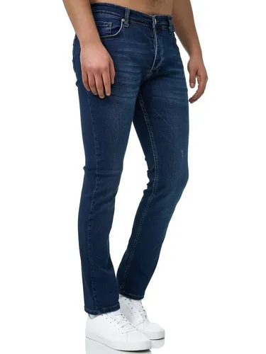 John Kayna Slim-fit-Jeans Herren Jeans Hose Slim Fit Männer Skinny Denim Designerjeans 600JS (Jeanshose Designerjeans Bootcut, 1-tlg) Freizeit Busines...
