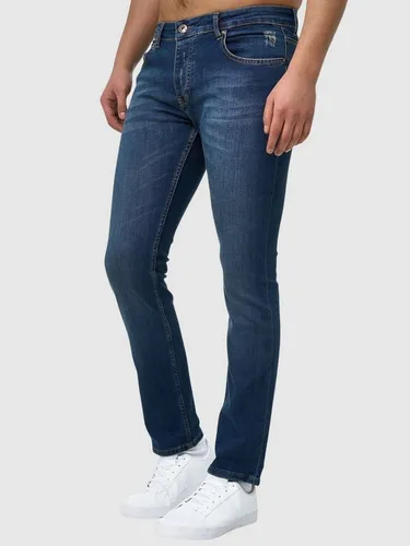 John Kayna Slim-fit-Jeans Herren Jeans Slim Fit Jeanshose Denim Herrenjeans Designer Herrenhose (Jeanshose Designerjeans Bootcut, 1-tlg) Freizeit,Casu...