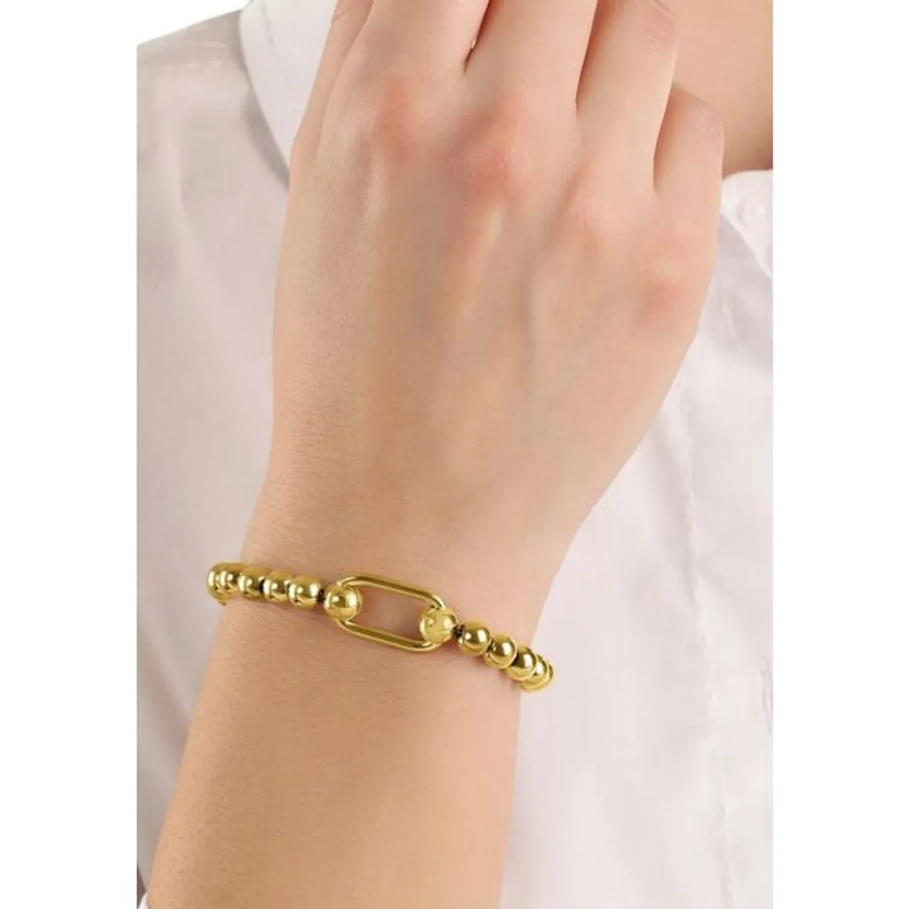 Joop! Armband JOOP "2036802" Armbänder Gr. Edelstahl, gelb (gelbgoldfarben) Damen Trachtenmode