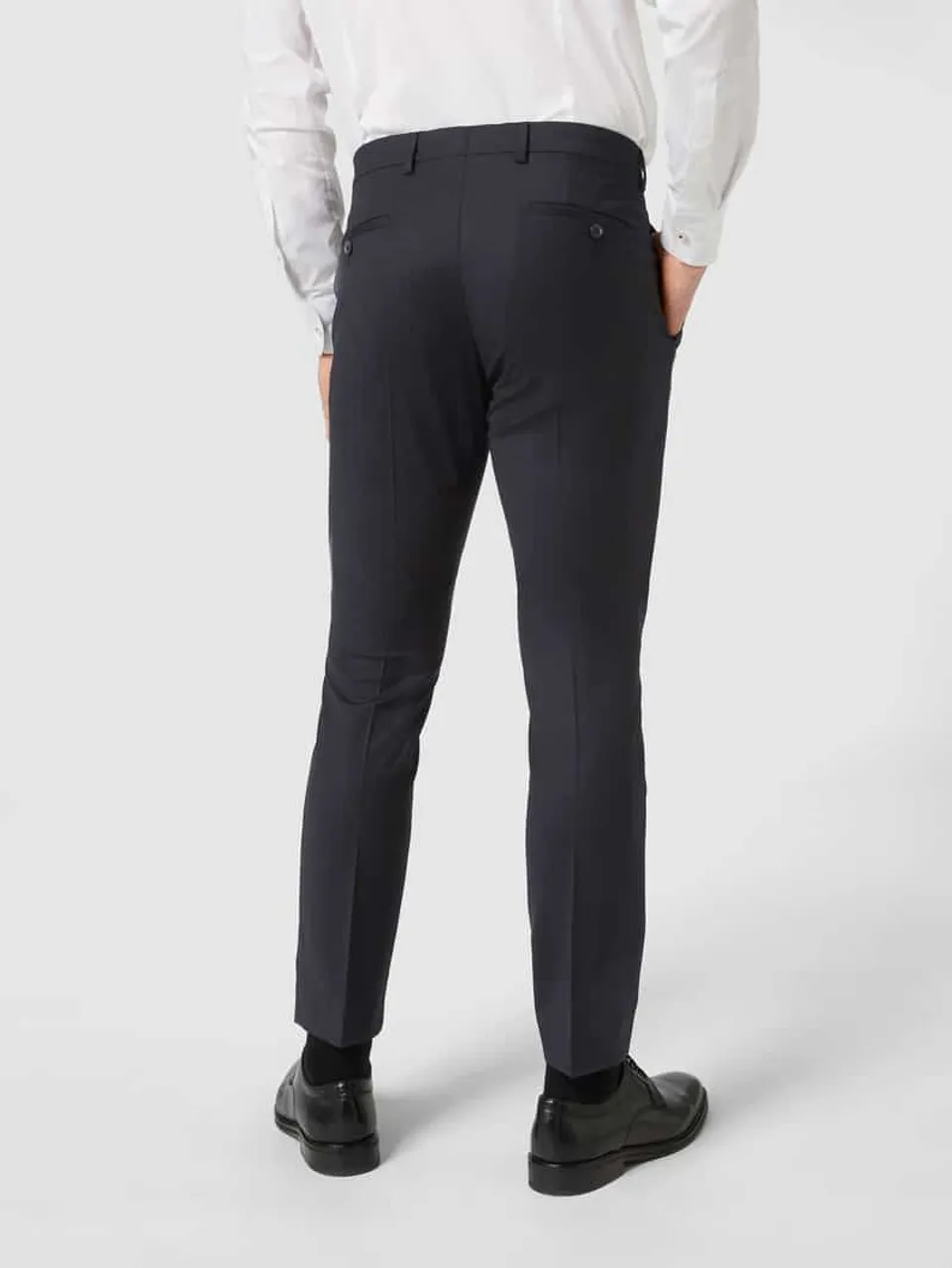 JOOP! Collection Super Slim Fit Anzughose aus Wolle Modell 'Gun' in Black