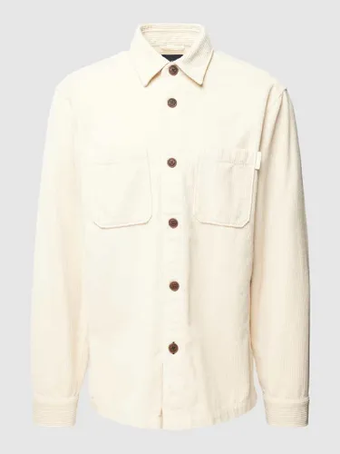 JOOP! Jeans Overshirt aus Cord Modell 'Haper' in Offwhite